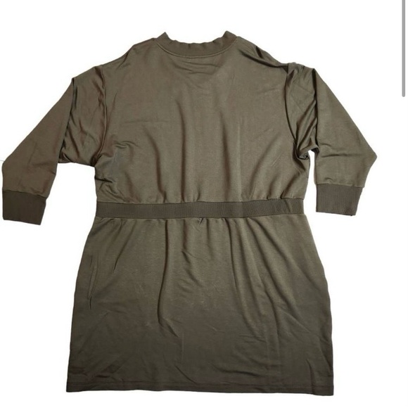 Women’s plus size dress size 2x color olive green - Picture 2 of 6